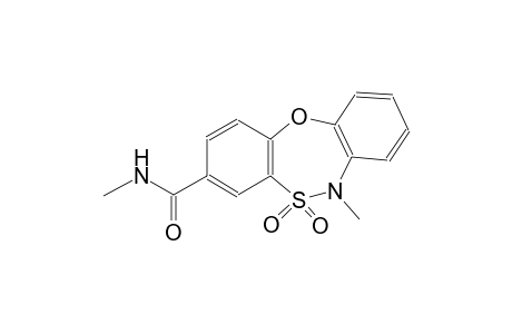 6H-dibenzo[b,f][1,4,5]oxathiazepine-3-carboxamide, N,6-dimethyl-, 5,5-dioxide