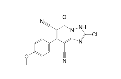 2-Chloro-7-(4-methoxyphenyl)-5-oxo-3,5-dihydro[1,2,4]triazolo[1,5-a]pyridine-6,8-dicarbonitrile