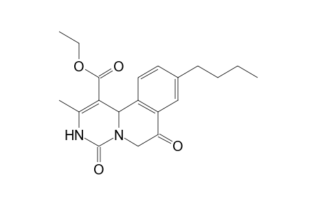 Ethyl 9-n-butyl-2-methyl-4,7-dioxo-4,6,7,11b-tetrahydro-3H-pyrimido[4,3-a]isoquinolin e-1-carboxylate