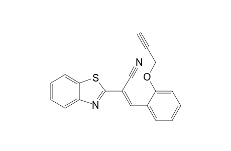 (E)-2-(1,3-benzothiazol-2-yl)-3-(2-prop-2-ynoxyphenyl)-2-propenenitrile