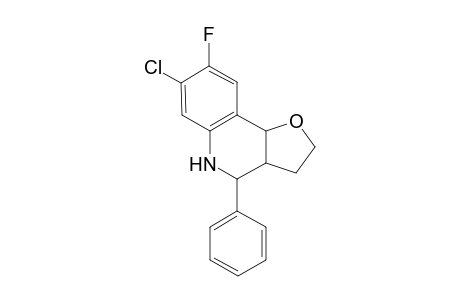 7-Chloro-8-fluoro-4-phenyl-3,4,4a,5,6,10b-hexahydro-2H-furo[3,2-c]quinoline