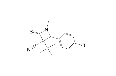 3-tert-Butyl-2-(4-methoxyphenyl)-1-methyl-4-sulfanylidene-3-azetidinecarbonitrile