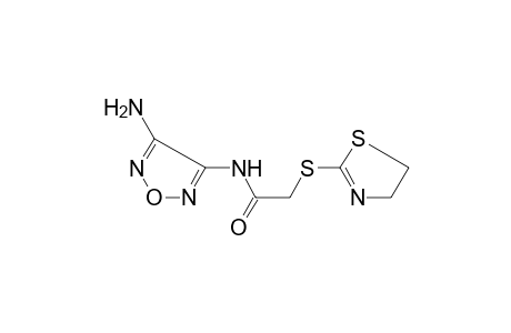 N-(4-Amino-1,2,5-oxadiazol-3-yl)-2-(4,5-dihydro-1,3-thiazol-2-ylsulfanyl)acetamide