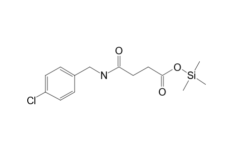 4-[[(4-chlorophenyl)methyl]amino]-4-oxobutanoic acid, o-tms