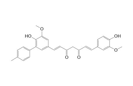 5'-(4"-Methylphenyl)-1,7-bis(4'-hydroxy-3'-methoxyphenyl)-1,6-heptadiene-3,5-dione