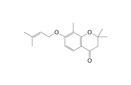 7-[Prenyloxy]-2,2,8-trimethyl-4-chromanone