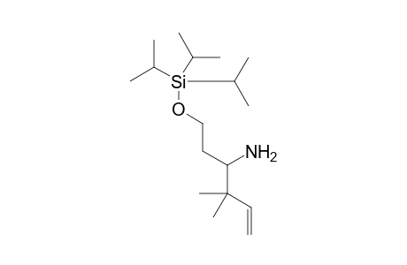 4,4-Dimethyl-1-(triisopropylsilyloxy)hex-5-en-3-amine