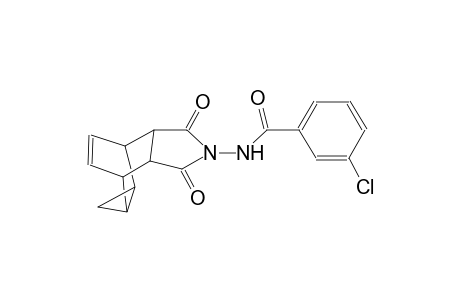 3-chloro-N-(1,3-dioxo-3,3a,4,4a,5,5a,6,6a-octahydro-4,6-ethenocyclopropa[f]isoindol-2(1H)-yl)benzamide