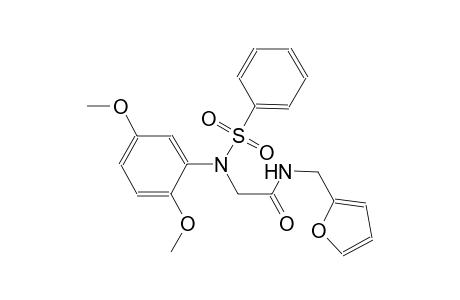 acetamide, 2-[(2,5-dimethoxyphenyl)(phenylsulfonyl)amino]-N-(2-furanylmethyl)-