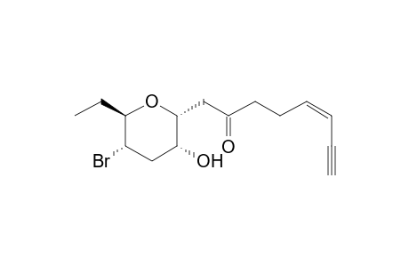 (Z)-1-[(2R,3R,5S,6R)-5-bromanyl-6-ethyl-3-oxidanyl-oxan-2-yl]oct-5-en-7-yn-2-one