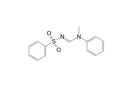 N-[(N-methylanilino)methylene]benzenesulfonamide