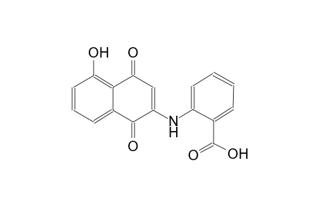 benzoic acid, 2-[(1,4-dihydro-5-hydroxy-1,4-dioxo-2-naphthalenyl)amino]-