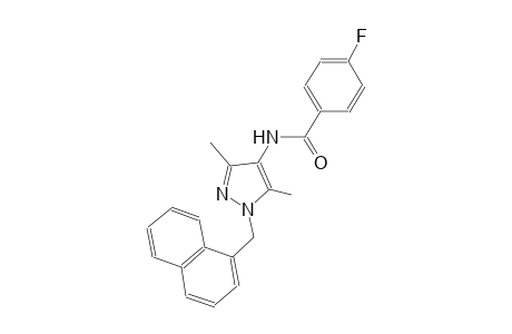 N-[3,5-dimethyl-1-(1-naphthylmethyl)-1H-pyrazol-4-yl]-4-fluorobenzamide