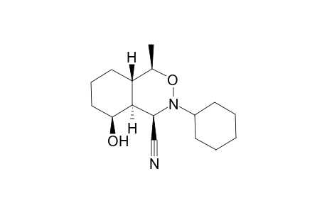 rel-(1R,3S,4R,4aS,5S,8aS)-4-cyano-3-cyclohexy-5-hydroxy-1-methylperhydrobenz[d][1,2]oxazine