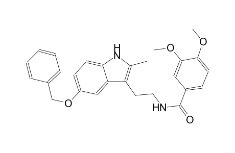 3,4-Dimethoxy-N-[2-(2-methyl-5-phenylmethoxy-1H-indol-3-yl)ethyl]benzamide