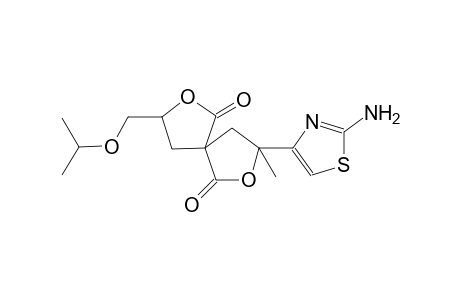 2,7-dioxaspiro[4.4]nonane-1,6-dione, 3-(2-amino-4-thiazolyl)-3-methyl-8-[(1-methylethoxy)methyl]-