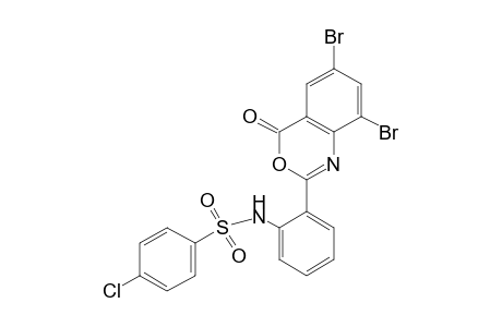 4-CHLORO-2'-(6,8-DIBROMO-4-OXO-4H-3,1-BENZOXAZIN-2-YL)BENZENESULFONANILIDE