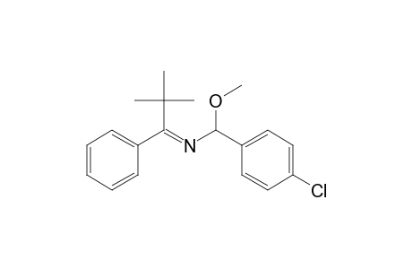 4-Chloro-N-(2,2-dimethyl-1-phenylpropylidene)-.alpha.-methoxybenzylamine