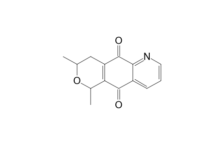 3,4-Dihydro-1,3-dimethyl-1H-6-azanaphtho[2,3-c]pyran-5,10-dione