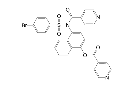 4-[[(4-bromophenyl)sulfonyl](isonicotinoyl)amino]-1-naphthyl isonicotinate