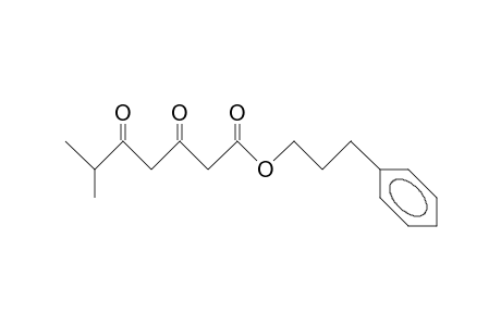 6-Methyl-3,5-dioxo-heptanoic acid, (3-phenyl-propyl) ester