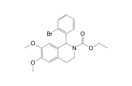 (+/-)-ETHYL-1-(2-BROMOPHENYL)-6,7-DIMETHOXY-3,4-DIHYDROISOQUINOLINE-2(1H)-CARBOXYLATE