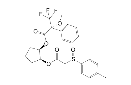 (1R,2S)-2-[(R)-.alpha.-Methoxy-.alpha.-(trifluoromethyl)phenylacetoxy]cyclopentyl (Rs)-(p-tolylsulfinyl)acetate