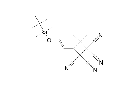 (E)-3-(2'-(TERT.-BUTYLDIMETHYLSILYLOXY)-ETHENYL)-4,4-DIMETHYLCYCLOBUTANE-1,1,2,2-TETRACARBONITRILE