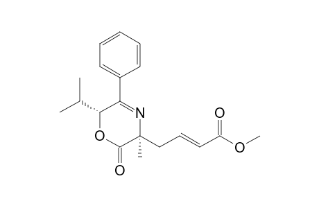 Methyl (E)-4-[(3S,6R)-6-Isopropyl-3-methyl-2-oxo-5-phenyl-3,6-dihydro-2H-1,4-oxazin-3-yl]but-2-enoate