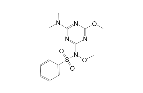 N-[4-(dimethylamino)-6-methoxy-1,3,5-triazin-2-yl]-N-methoxybenzenesulfonamide