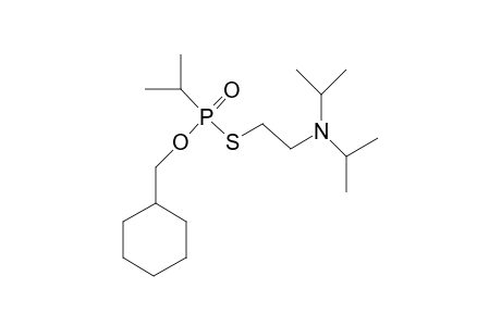 Cyclohexylmethyl S-2-(diisopropylamino)ethyl isopropylphosphonothiolate