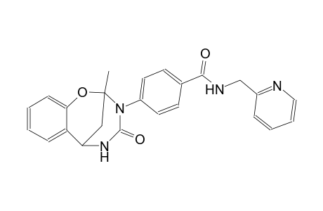 4-{9-methyl-11-oxo-8-oxa-10,12-diazatricyclo[7.3.1.0²,⁷]trideca-2,4,6-trien-10-yl}-N-[(pyridin-2-yl)methyl]benzamide