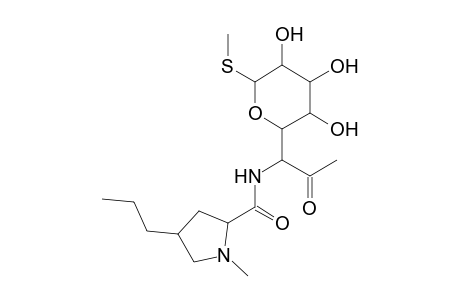.alpha.-D-glycero-D-galacto-Octopyranosid-7-ulose, methyl 6,8-dideoxy-6-[[(1-methyl-4-propyl-2-pyrrolidinyl)carbonyl]amino]-1-thio-, (2S-trans)-