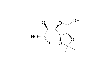(2S)-2-[(3aS,4S,6S,6aS)-2,2-dimethyl-4-oxidanyl-3a,4,6,6a-tetrahydrofuro[3,4-d][1,3]dioxol-6-yl]-2-methoxy-ethanoic acid