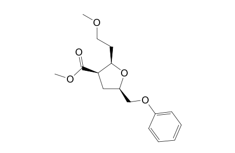 Methyl (R*,R*,R*)-2-(2-Methoxyethyl)-5-(phenoxymethyl)-2,3,4,5-tetrahydro-3-furancarboxylate