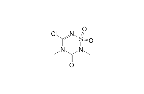 2H-1,2,4,6-Thiatriazin-3(4H)-one, 5-chloro-2,4-dimethyl-, 1,1-dioxide