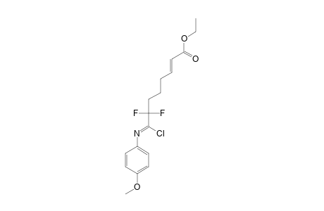ETHYL-(E)-8-CHLORO-7,7-DIFLUORO-8-(4-METHOXYPHENYLIMINO)-2-OCTENOATE