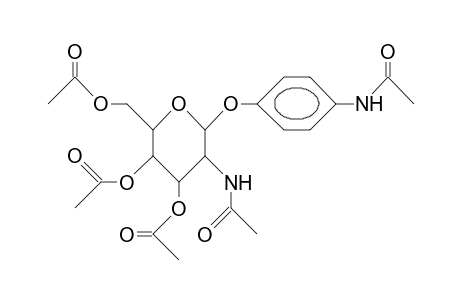 P-Acetamido-phenyl 3,4,6-tri-O-acetyl-2-acetamido-2-deoxy-B-D-glucopyranoside