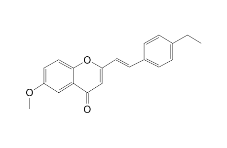 Trans-6-methoxy-2-(p-ethylstyryl)chromone