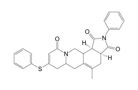 endo-cis-5-Methyl-2-phenyl-8-(phenylthio)-3a,4,6a,7,12,12a-hexahydropyrido[1,2-b]pyrrolo[3,4-h]isoquinoline-1,3,10(2H,6H,12bH)-trione