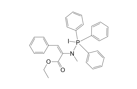 2-Propenoic acid, 2-[(iodotriphenylphosphoranyl)methylamino]-3-phenyl-, ethyl ester