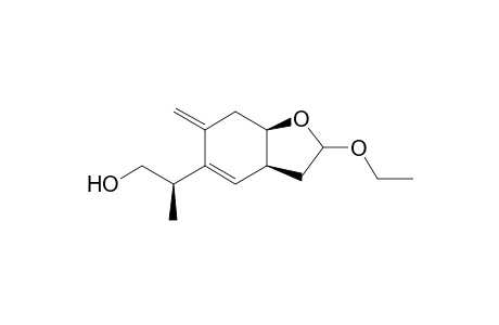 2-Ethoxy-6-(1'-methyl-2'-hydroxyethyl)-7-methylidene-1-oxabicyclo[4.3.0(4,9)]non-5-ene
