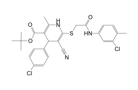 3-pyridinecarboxylic acid, 6-[[2-[(3-chloro-4-methylphenyl)amino]-2-oxoethyl]thio]-4-(4-chlorophenyl)-5-cyano-1,4-dihydro-2-methyl-, 1,1-