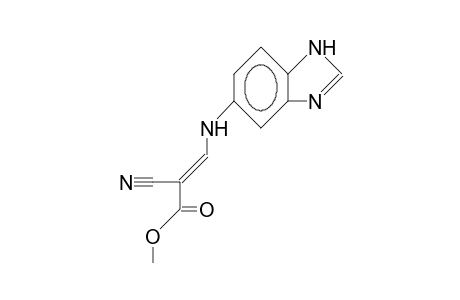 Z-3-(5-Benzimidazolyl)amino-2-cyano-prop-2-enoic acid, methyl ester