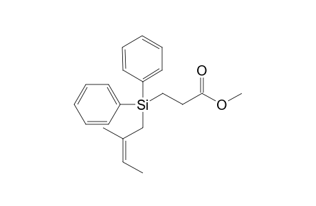 3-[[(Z)-2-methylbut-2-enyl]-diphenyl-silyl]propionic acid methyl ester