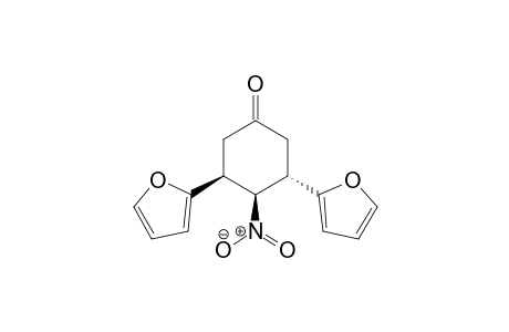 3RS(3a,4b,5b)3,5-di(fur-2-yl)-4-nitro-1-cyclohexanone
