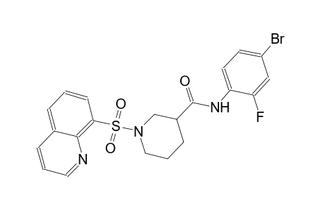 3-piperidinecarboxamide, N-(4-bromo-2-fluorophenyl)-1-(8-quinolinylsulfonyl)-