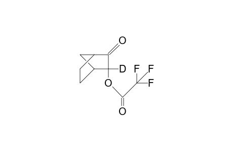 2-endo-Trifluoroacetoxy-2-exo-deuterio-bicyclo(2.2.1)heptan-3-one