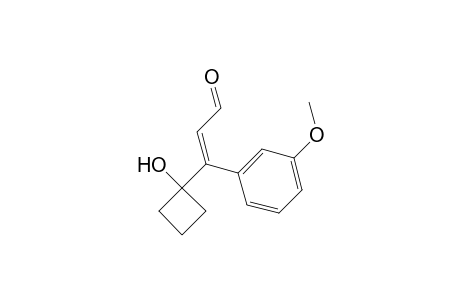 (E)-3-(1-hydroxycyclobutyl)-3-(3-methoxyphenyl)acrylaldehyde