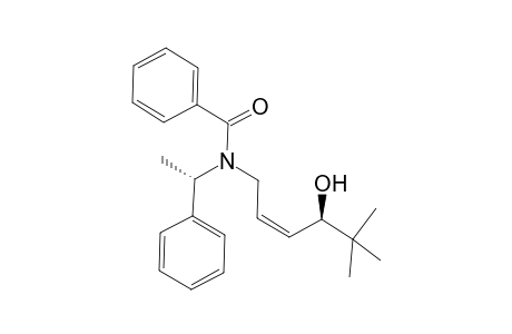 (3S,.alpha.R,Z)-2,2-Dimethyl-6-(N-benzoyl-N-.alpha.-methylbenzylamino)-3-hexen-3-ol